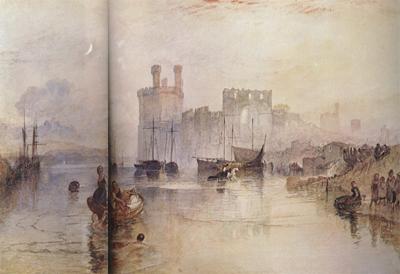 Joseph Mallord William Turner Caernarvon Castle,Wales (mk31) China oil painting art